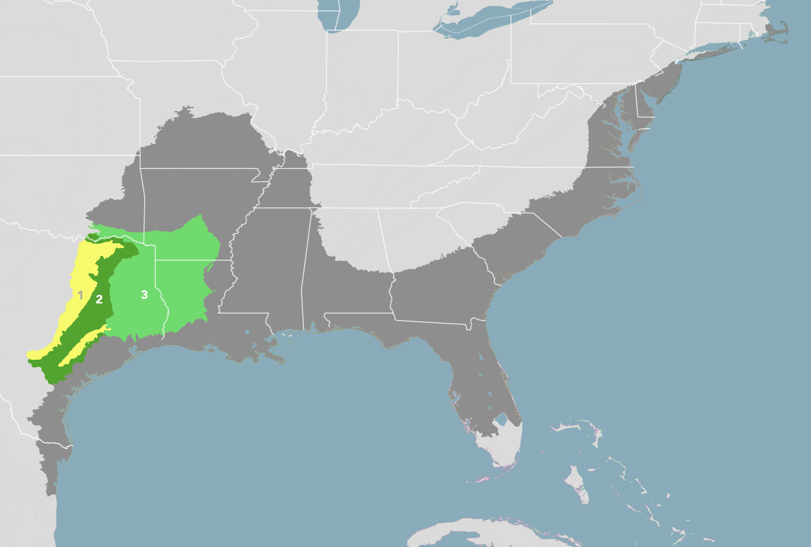 Southern Mixed Forests & Blackland Prairies (NA28) One Earth